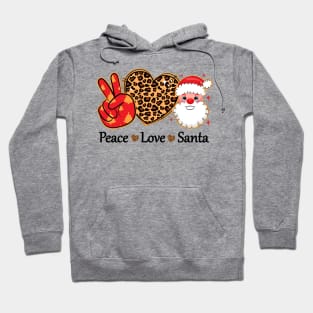 Peace Love Santa Christmas Hoodie